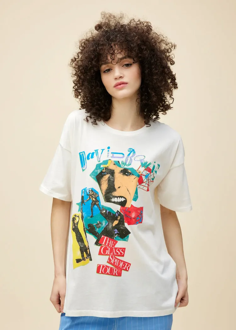 David Bowie Glass Spider Tour Oversized Merch Tee