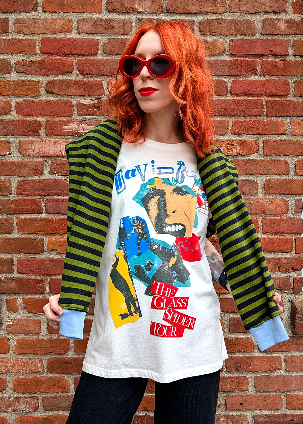David Bowie Glass Spider Tour Oversized Merch Tee