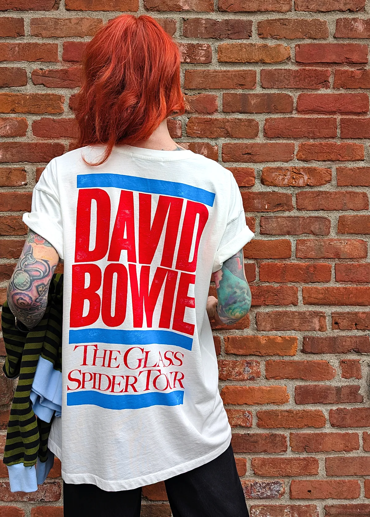 David Bowie Glass Spider Tour Oversized Merch Tee