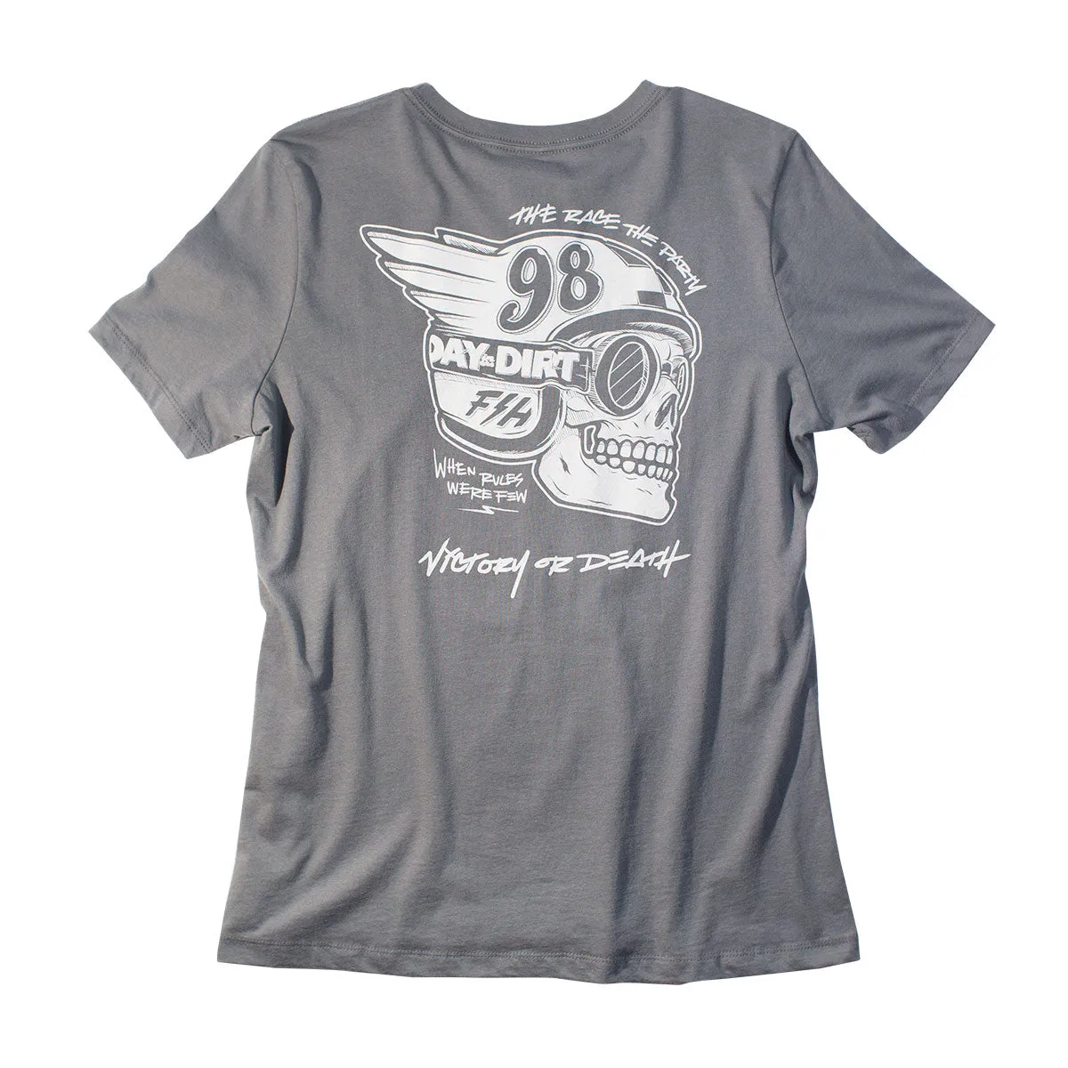 Day in the Dirt Victory Womens Tee - Asphalt