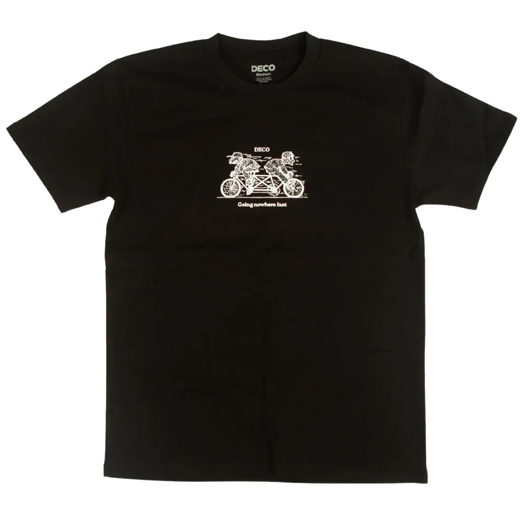 DECO NOWHERE TEE - BLACK