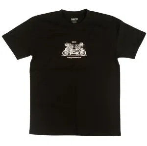 DECO NOWHERE TEE - BLACK