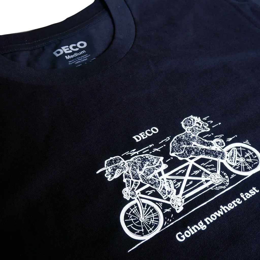 DECO NOWHERE TEE - BLACK