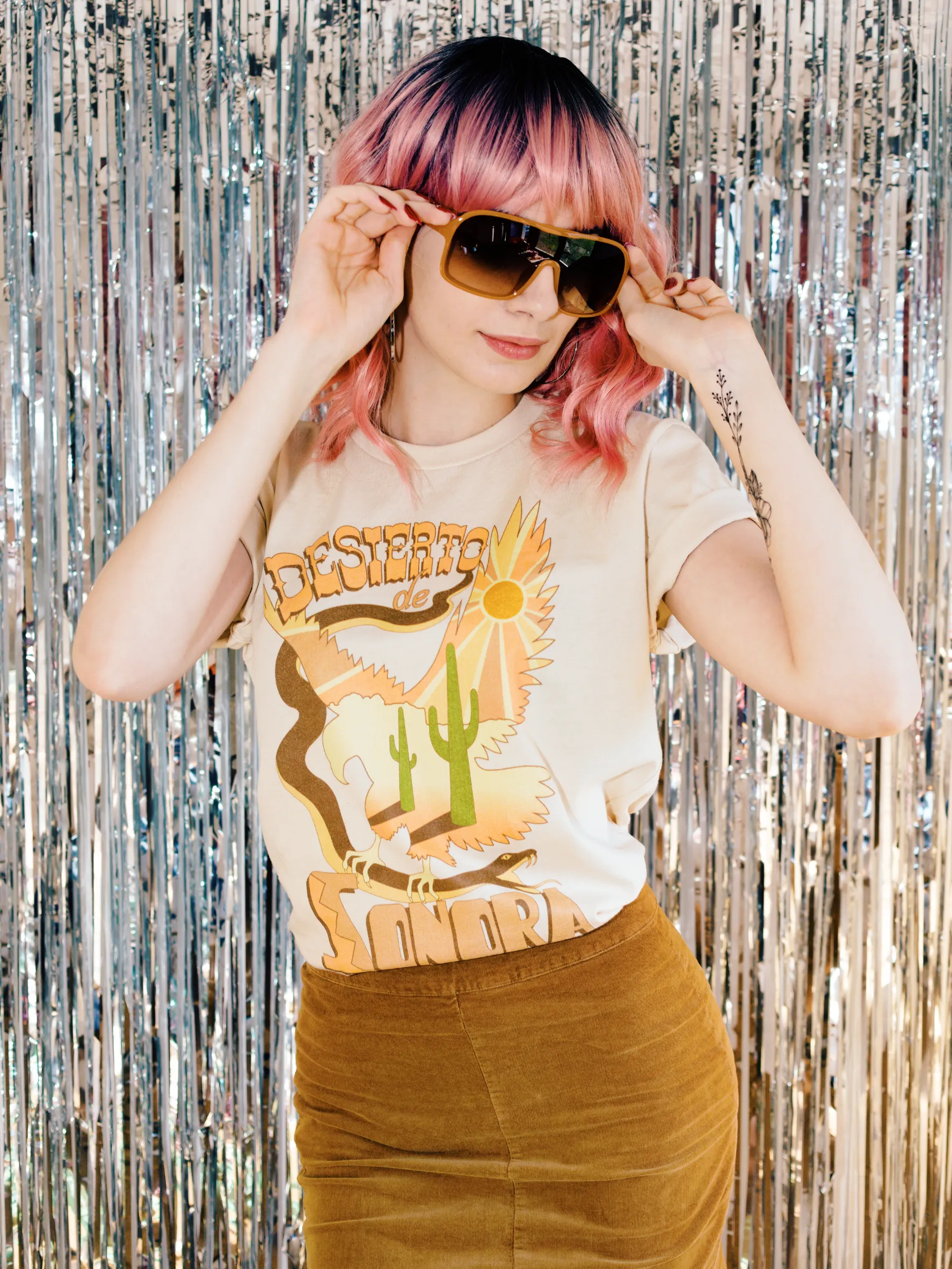 Desierto De Sonora Tee - Soft Cream