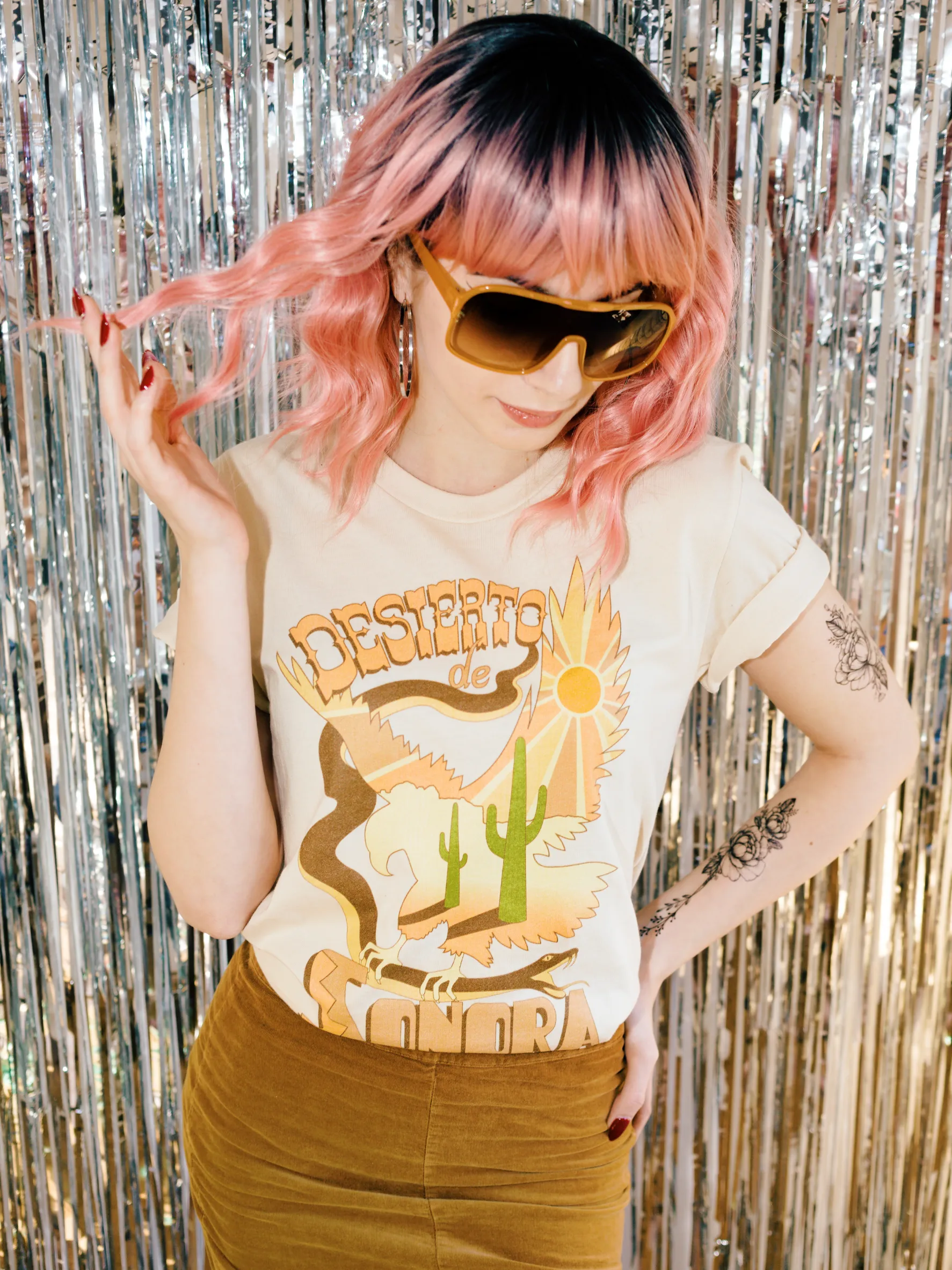 Desierto De Sonora Tee - Soft Cream