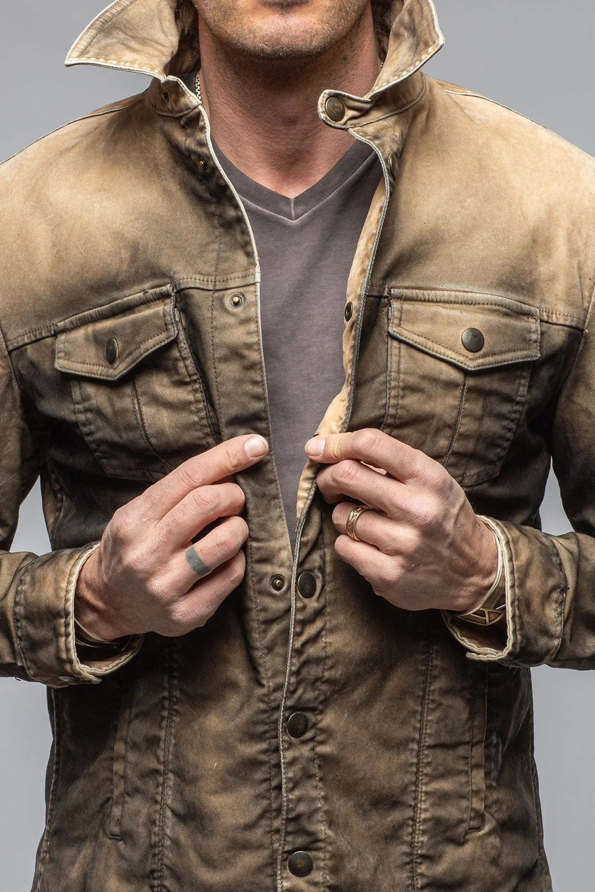 Diesel Moleskin Jacket In Desert