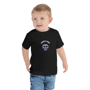 DON'T CARE (with SKULL) Toddler Short Sleeve Tee