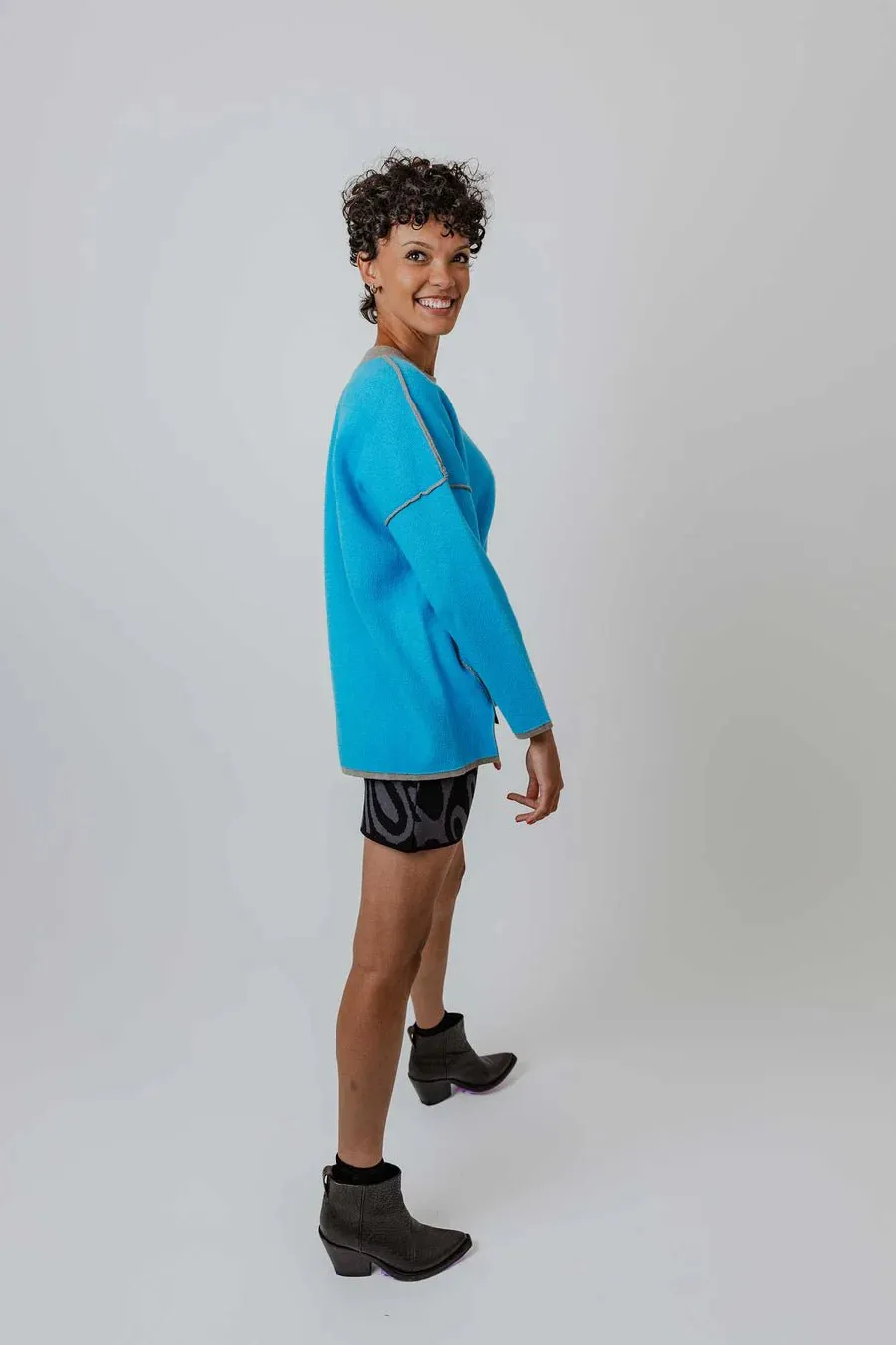 Eddie Sweater | Aqua