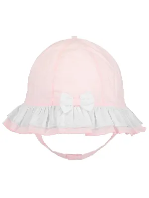 Emile Et Rose Gabby Pale Pink Bow Sun Hat