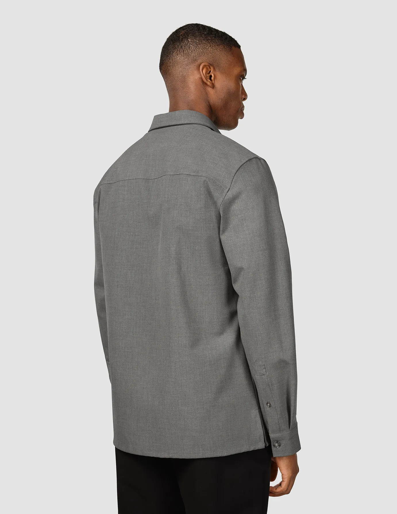 Essential Overshirt Cloud Grey