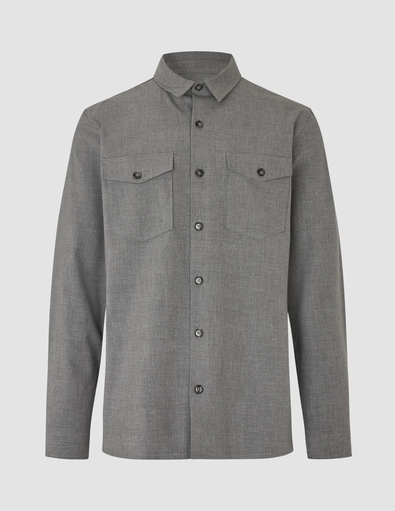 Essential Overshirt Cloud Grey