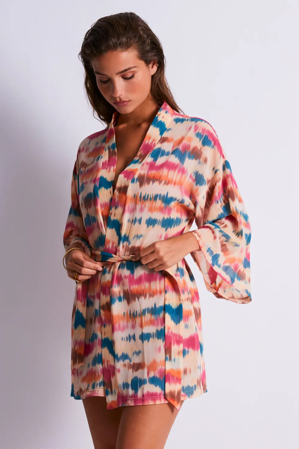 Evening Sand Beach Kimono Cover Up