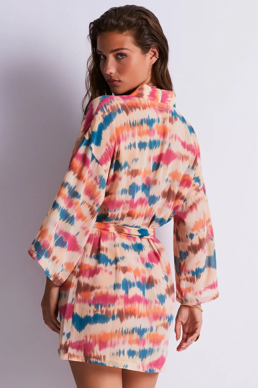 Evening Sand Beach Kimono Cover Up