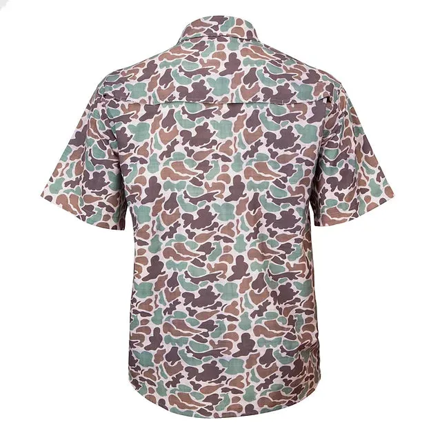 Fieldstone S/S Camo Button Down
