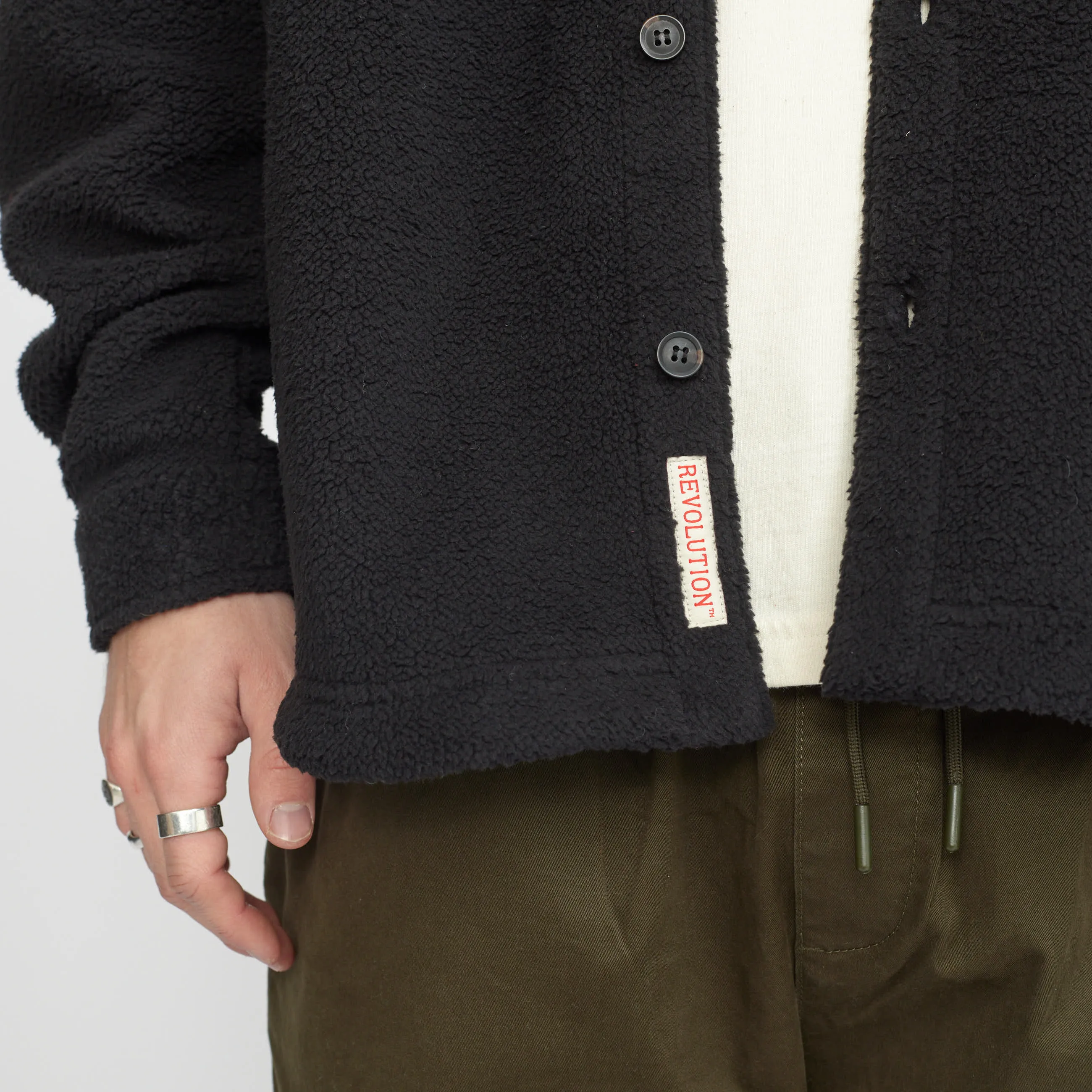 Fleece Overshirt / 3118 - Black