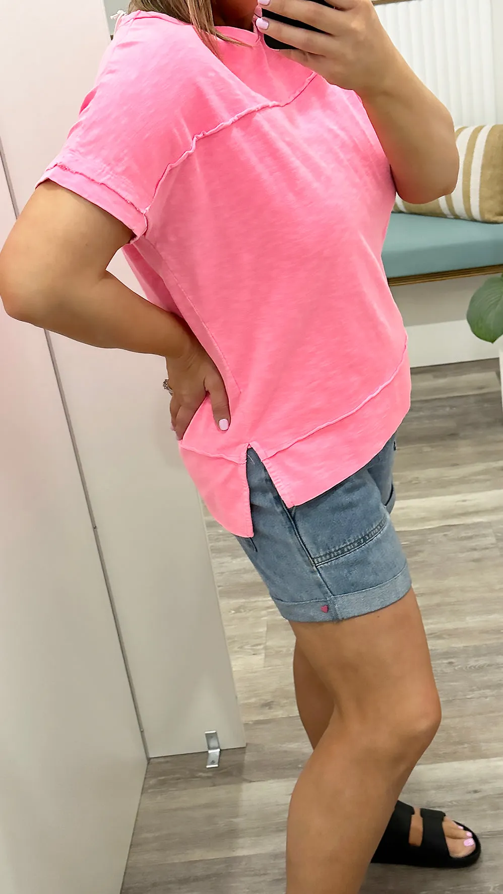 Foxwood Allison Tee Neon Rose
