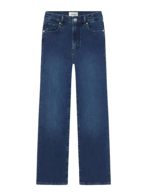 Frame Le Sleek Straight Denim Jeans in Thunderstorm