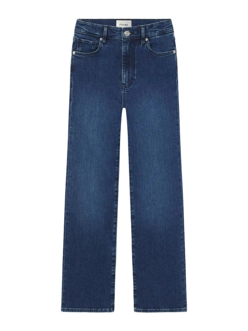 Frame Le Sleek Straight Denim Jeans in Thunderstorm