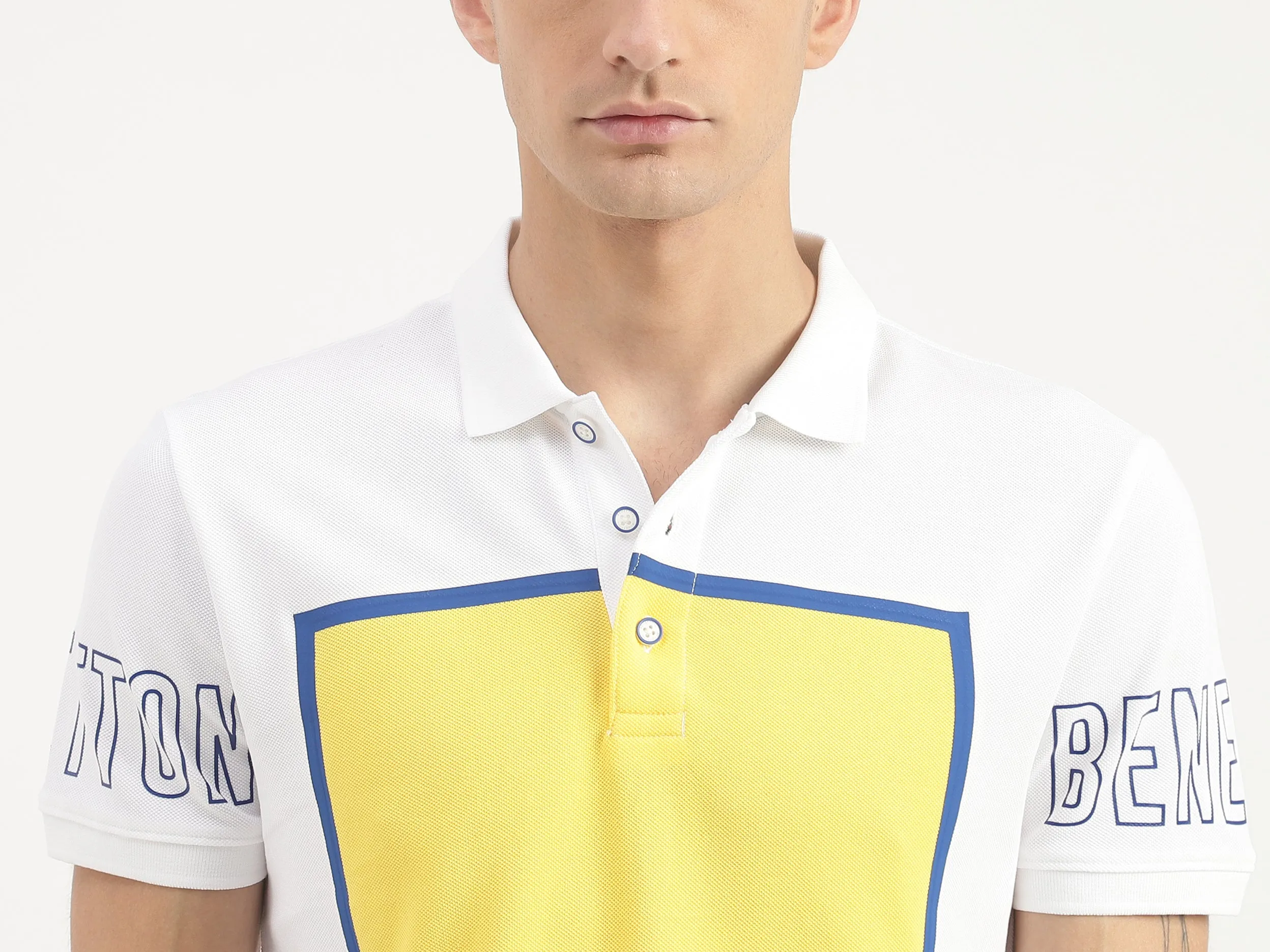 Frame Printed Polo T-Shirt