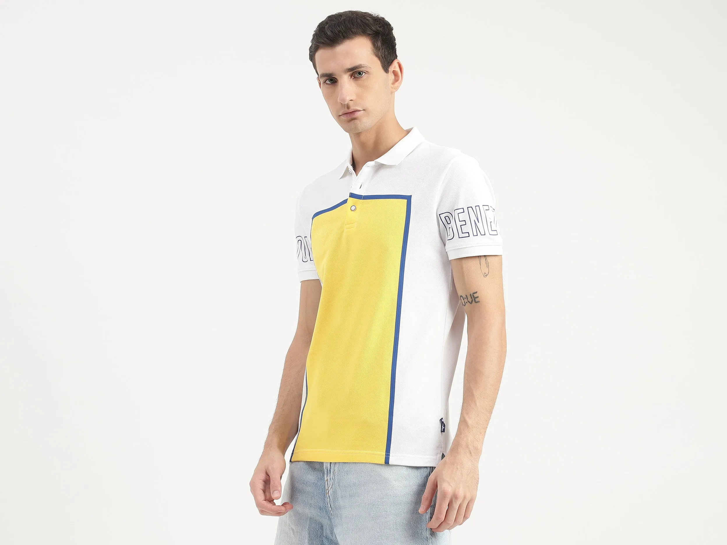 Frame Printed Polo T-Shirt