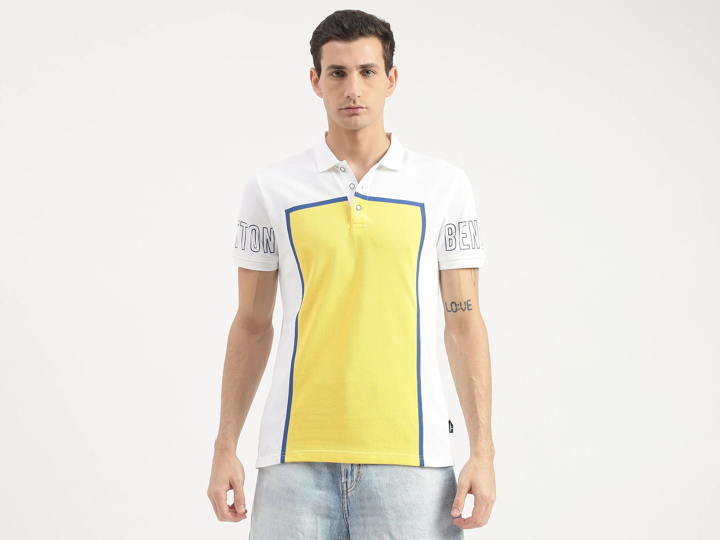 Frame Printed Polo T-Shirt