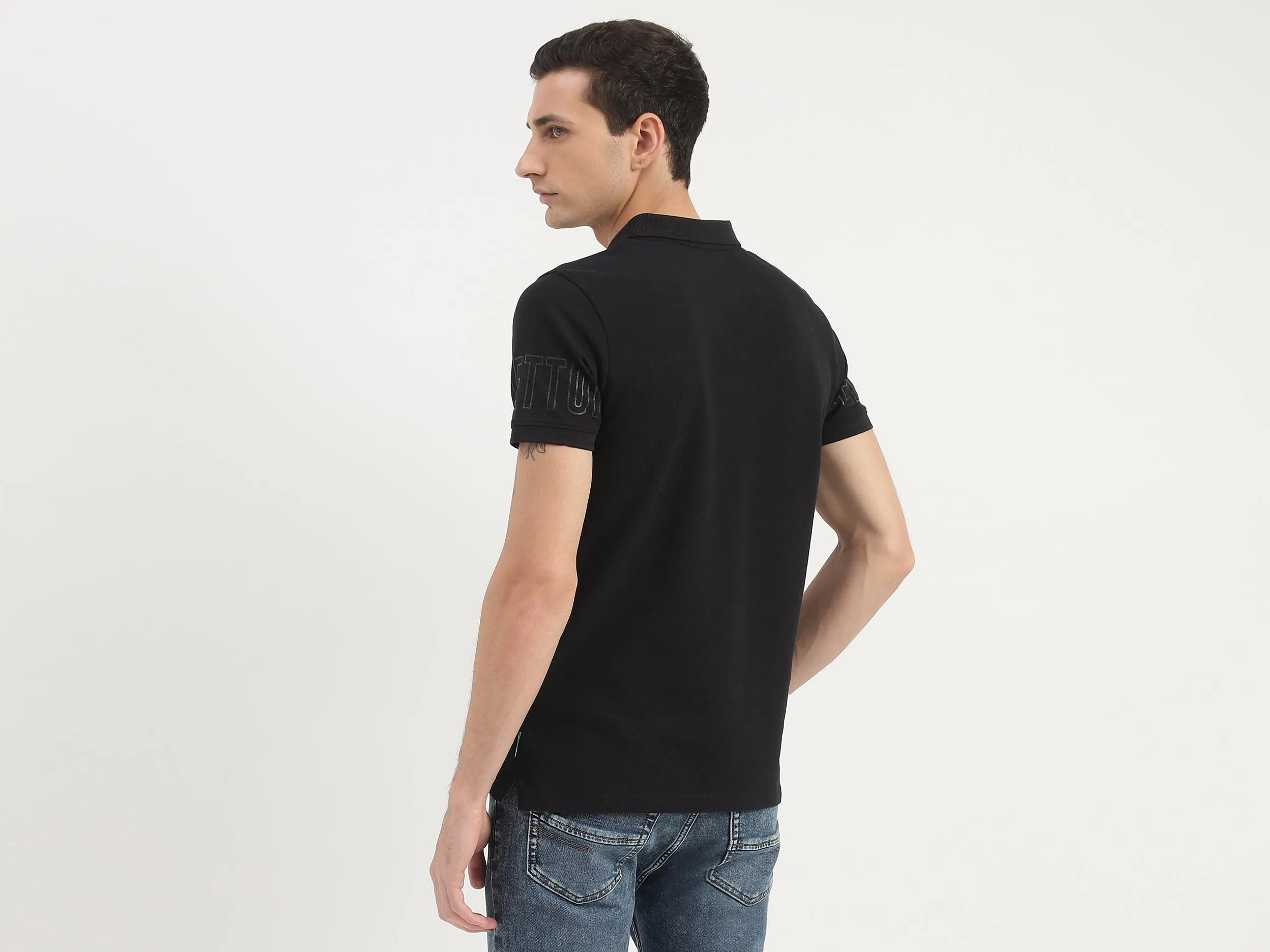 Frame Printed Polo T-Shirt