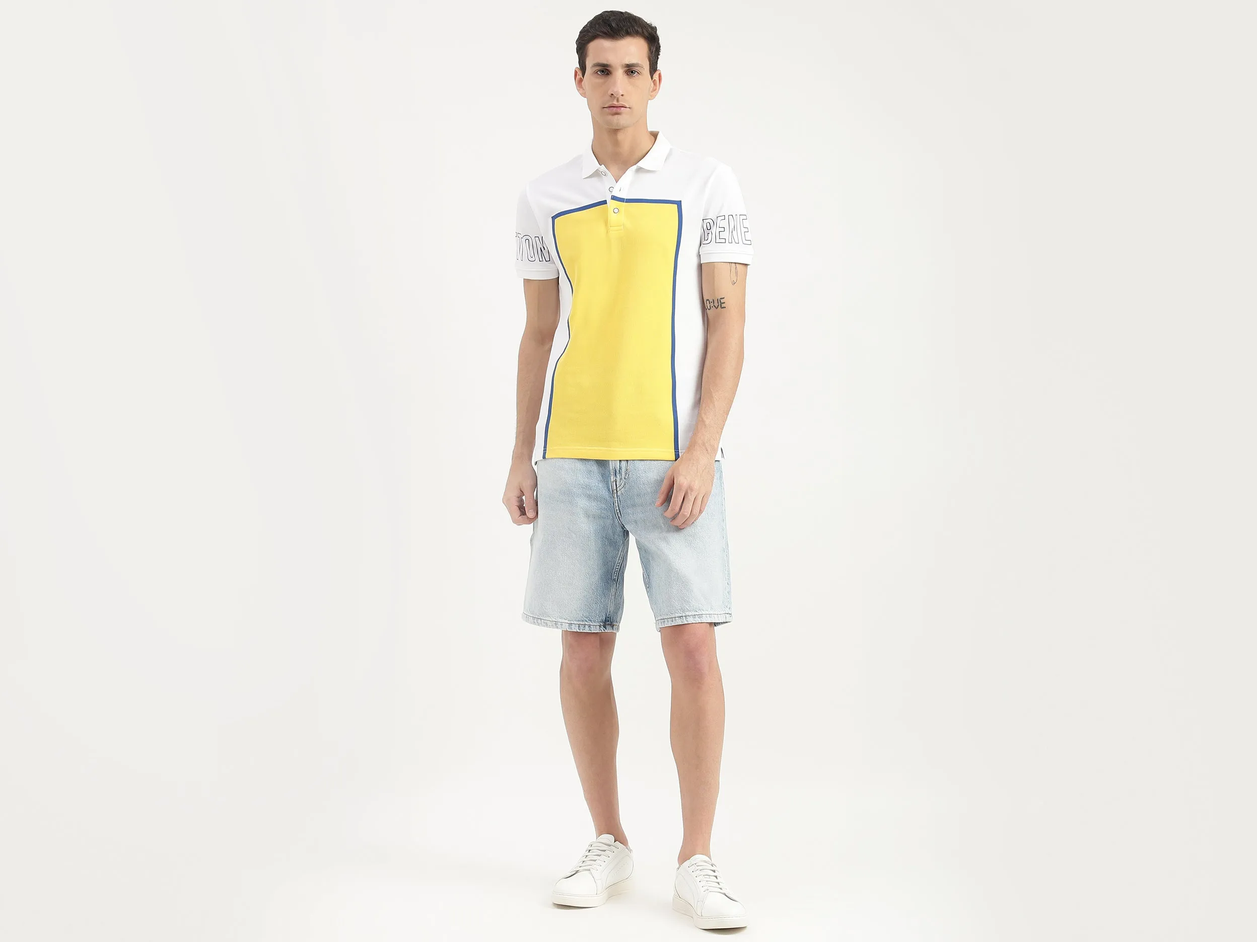 Frame Printed Polo T-Shirt