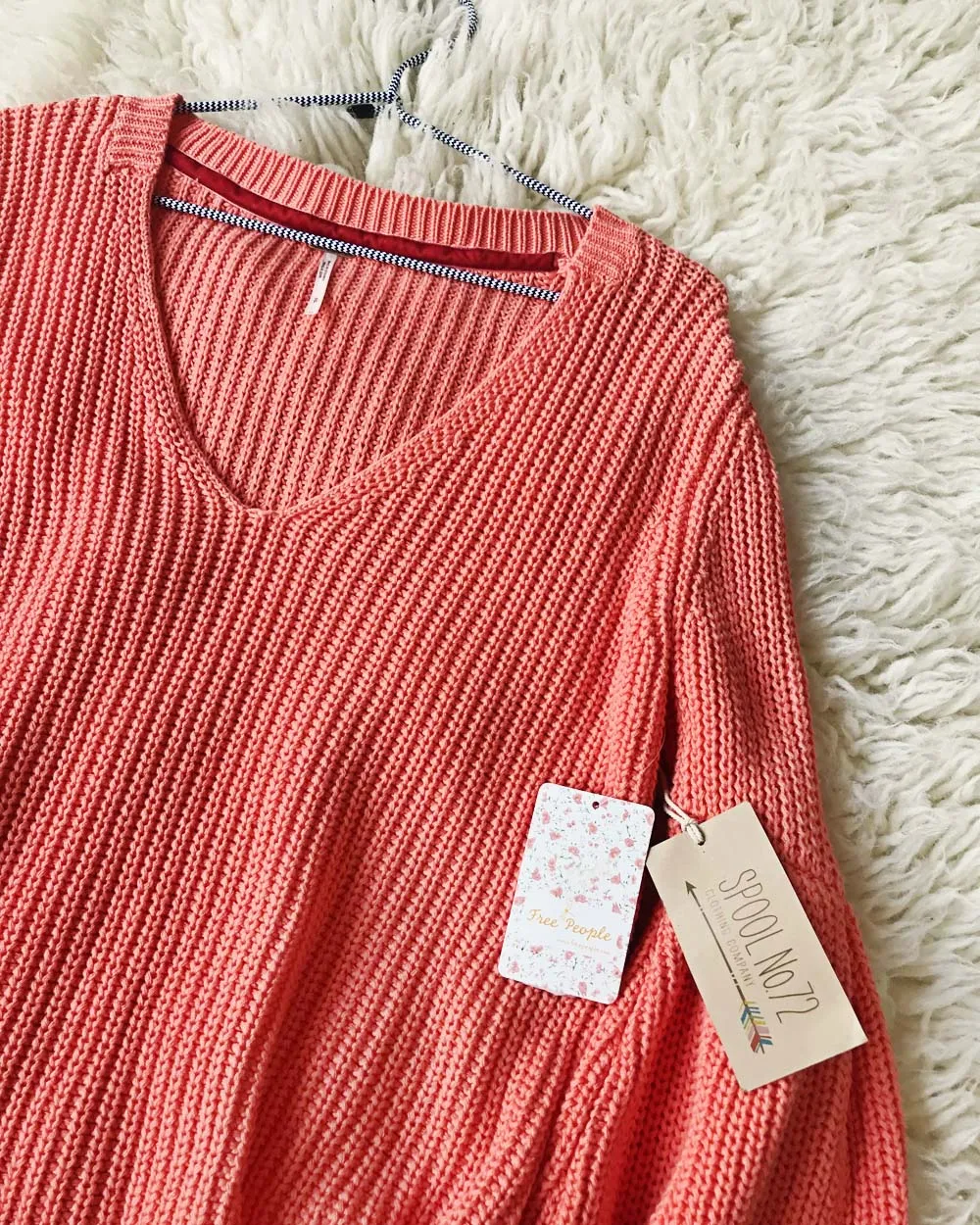 Free People Coral Moon Summer Sweater