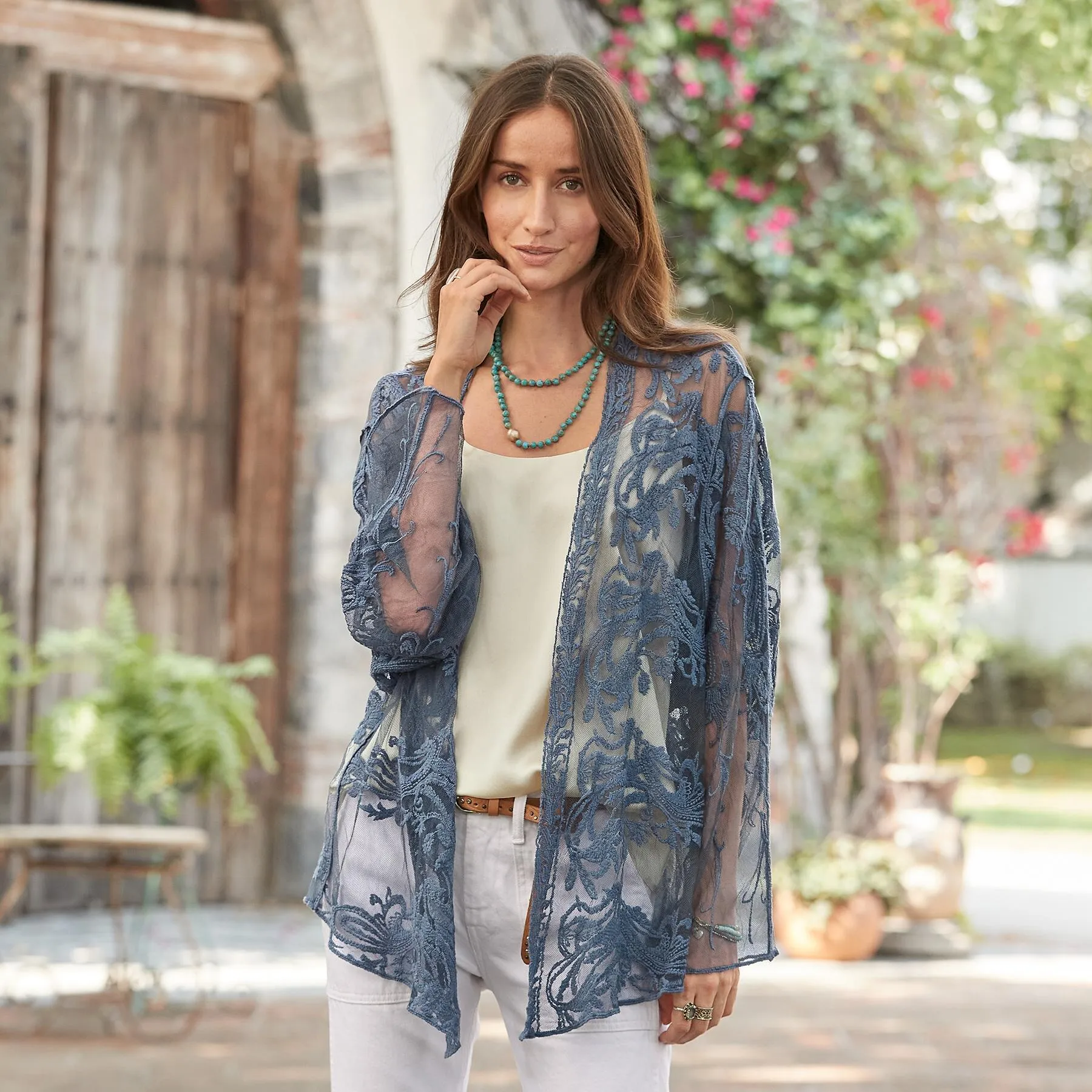 Freesia Bloom Kimono