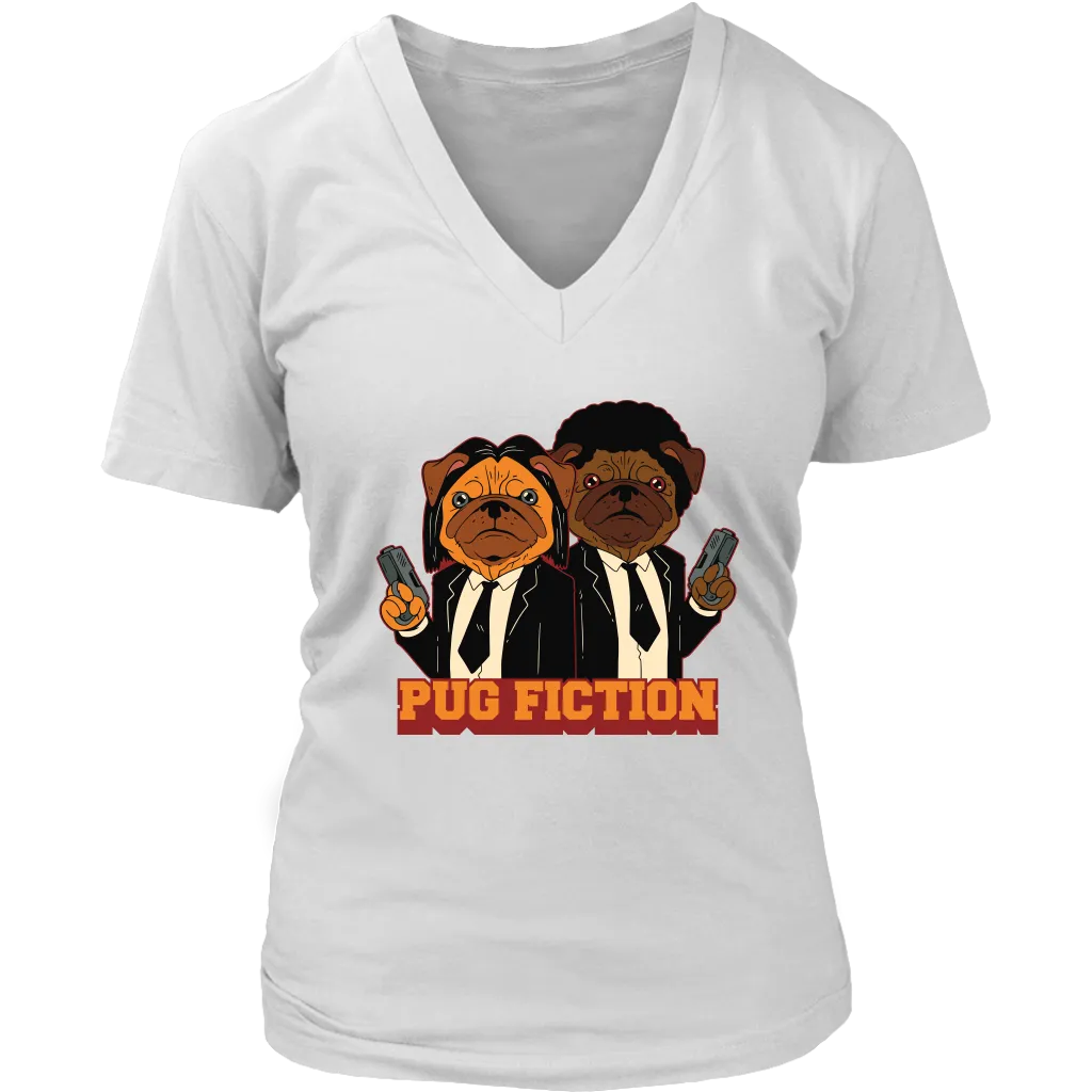 Funny Dog T-shirt, Funny Pug Gift, Pug Fiction Parody Shirt, Funny Pug T-shirt