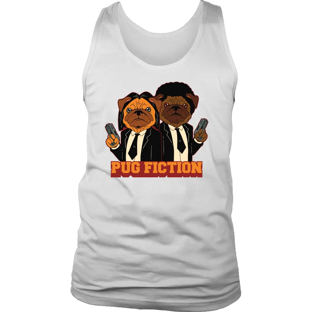 Funny Dog T-shirt, Funny Pug Gift, Pug Fiction Parody Shirt, Funny Pug T-shirt