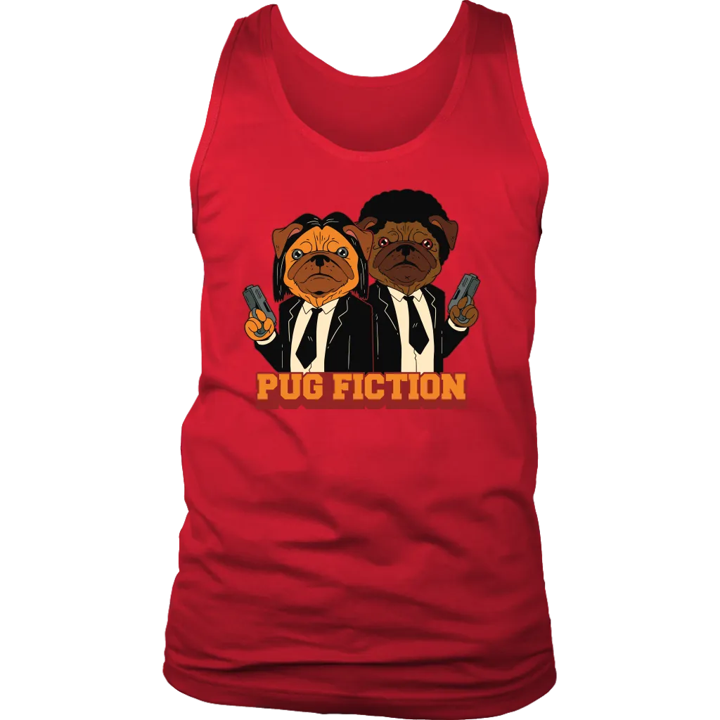 Funny Dog T-shirt, Funny Pug Gift, Pug Fiction Parody Shirt, Funny Pug T-shirt