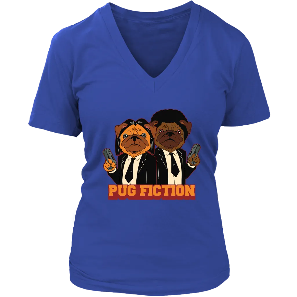 Funny Dog T-shirt, Funny Pug Gift, Pug Fiction Parody Shirt, Funny Pug T-shirt