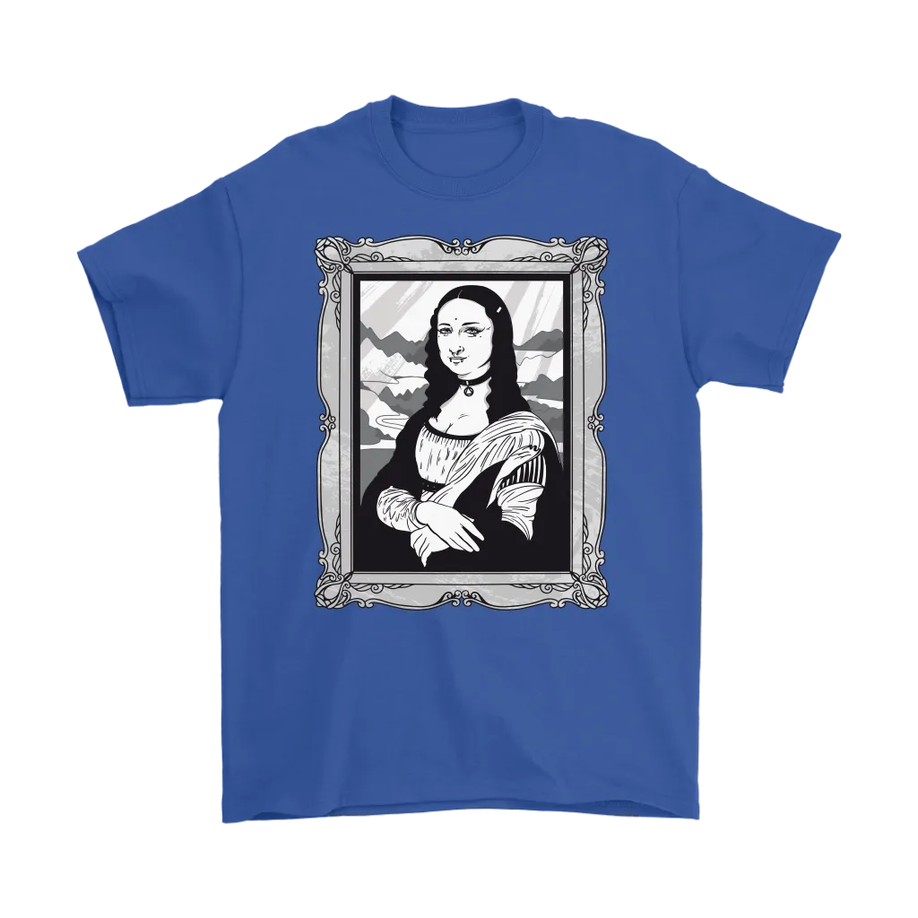 Funny Mona Lisa T-shirt, Goth Mona Lisa Shirt, Funny Mona Lisa Gift, Goth T-shirt