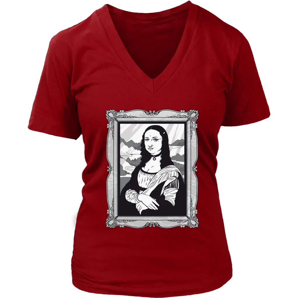 Funny Mona Lisa T-shirt, Goth Mona Lisa Shirt, Funny Mona Lisa Gift, Goth T-shirt