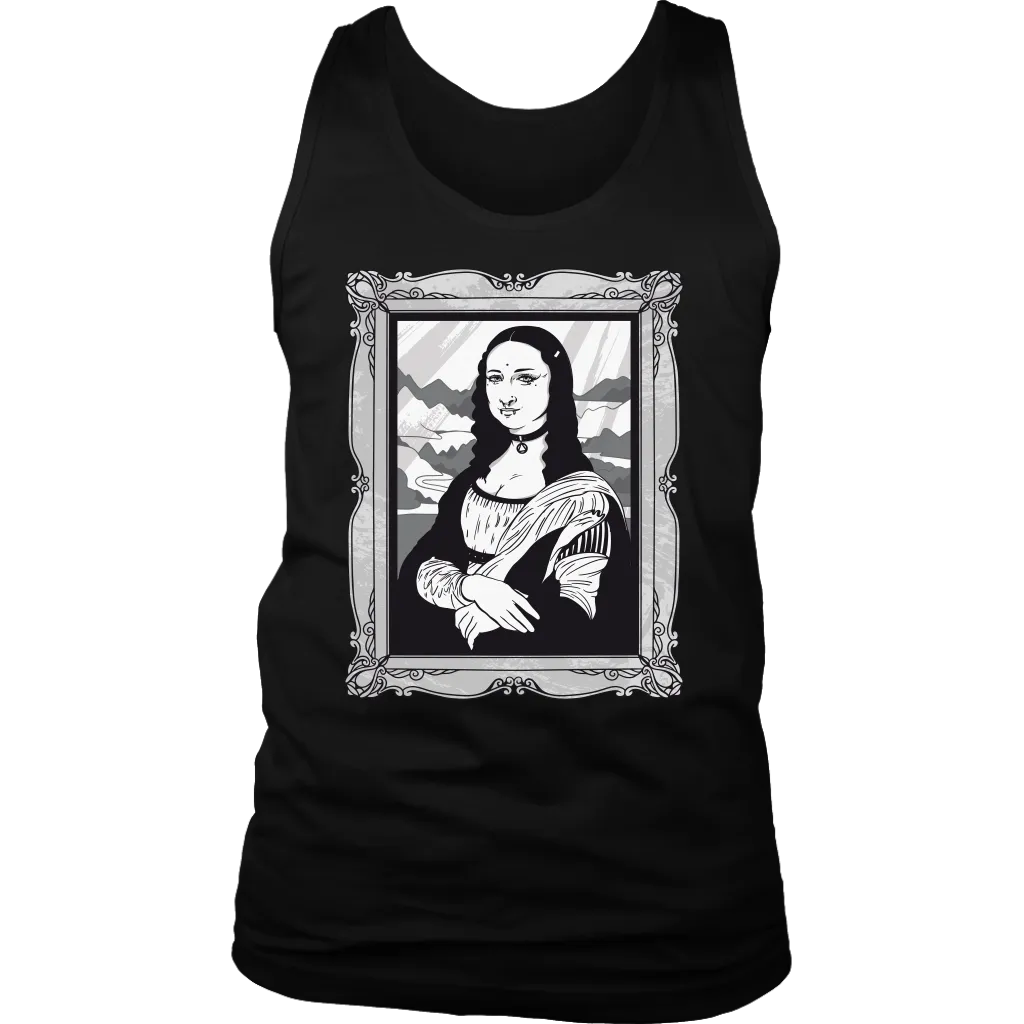 Funny Mona Lisa T-shirt, Goth Mona Lisa Shirt, Funny Mona Lisa Gift, Goth T-shirt