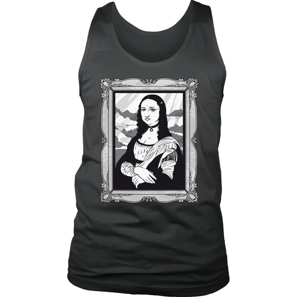 Funny Mona Lisa T-shirt, Goth Mona Lisa Shirt, Funny Mona Lisa Gift, Goth T-shirt