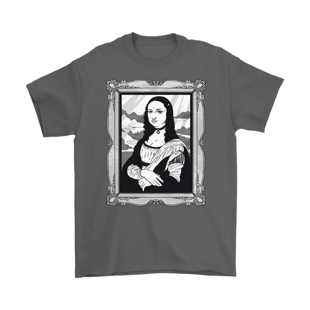 Funny Mona Lisa T-shirt, Goth Mona Lisa Shirt, Funny Mona Lisa Gift, Goth T-shirt