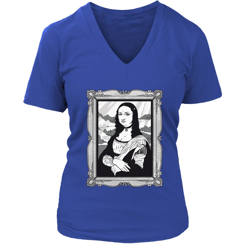 Funny Mona Lisa T-shirt, Goth Mona Lisa Shirt, Funny Mona Lisa Gift, Goth T-shirt