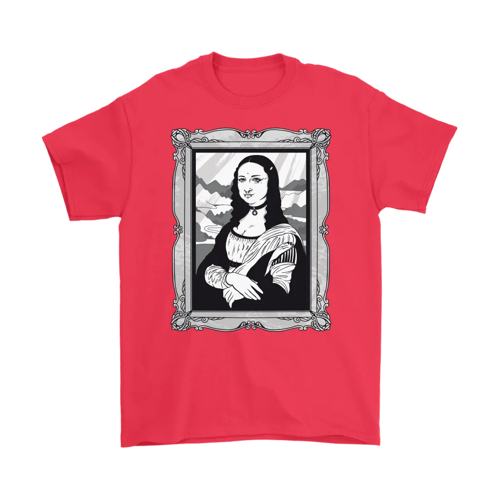 Funny Mona Lisa T-shirt, Goth Mona Lisa Shirt, Funny Mona Lisa Gift, Goth T-shirt