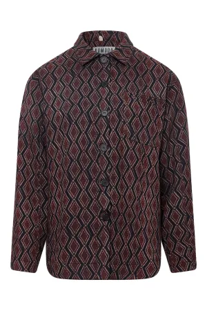 Gina Women's Organic Cotton Overshirt | Batik Diamond
