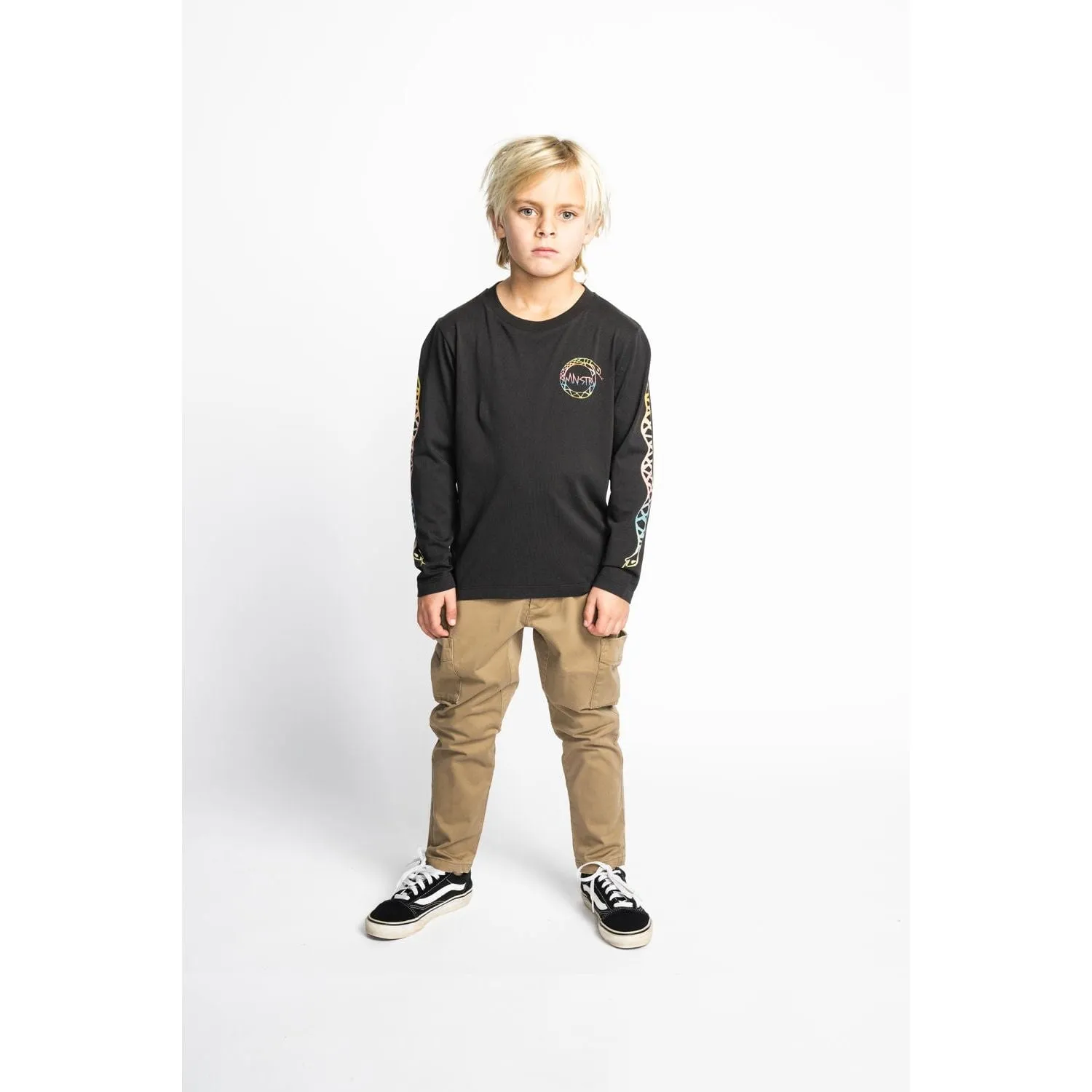 Glowchomp Ls Tee - Soft Black