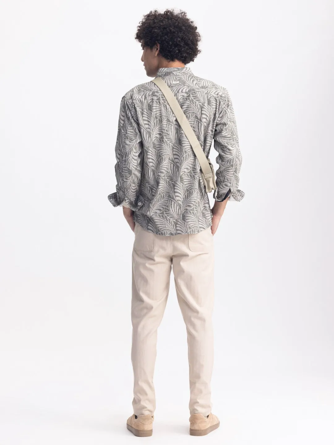 Green Printed Overshirt
