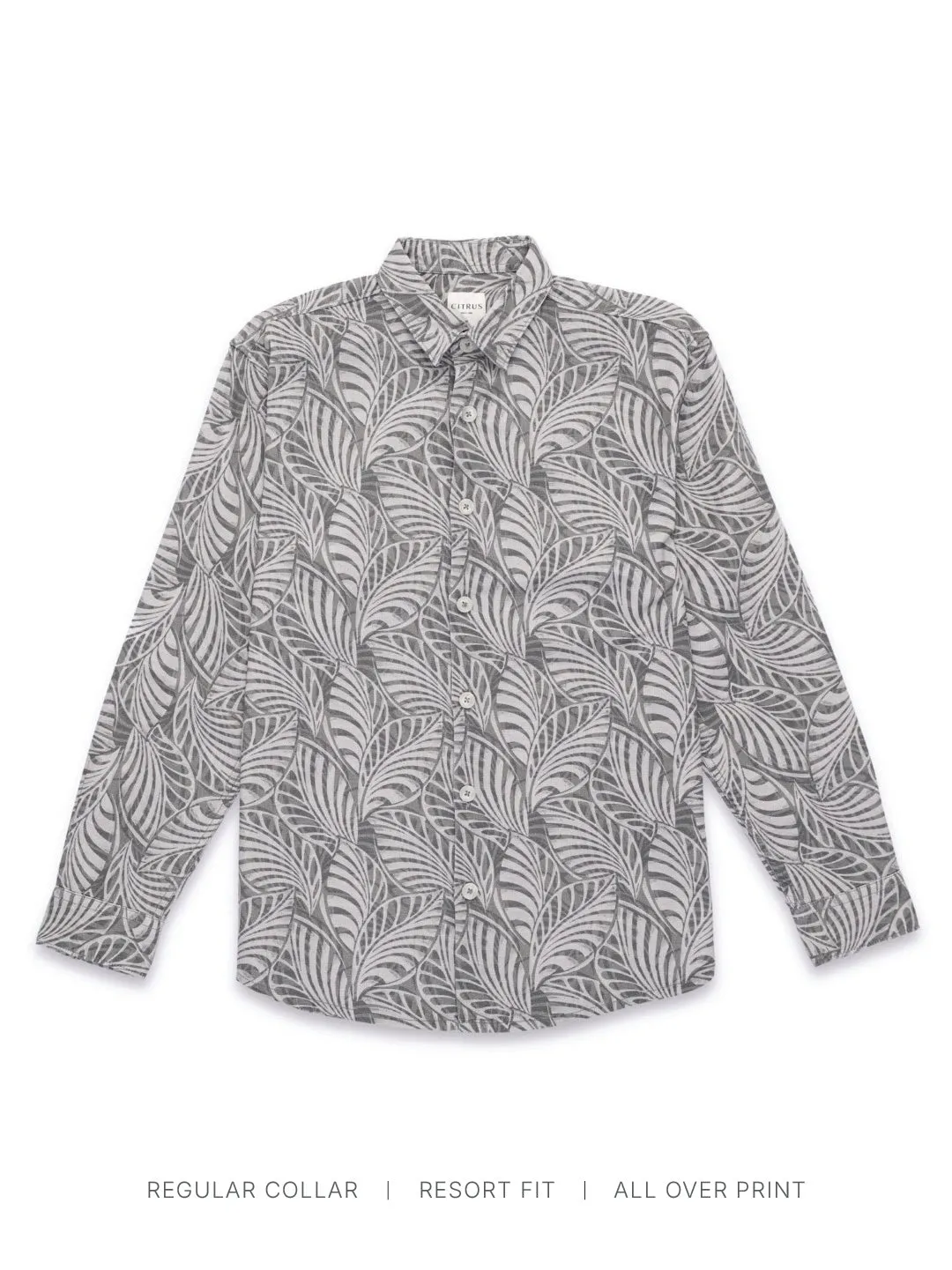 Green Printed Overshirt