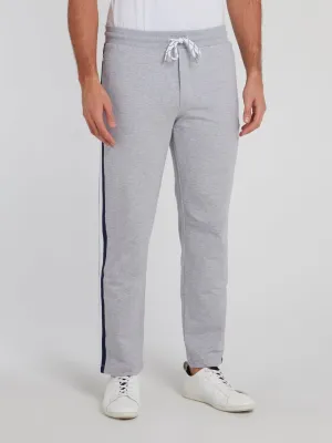 Grey Side Stripe Active Fleece Pants