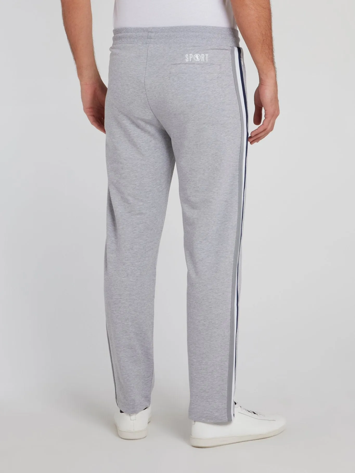 Grey Side Stripe Active Fleece Pants