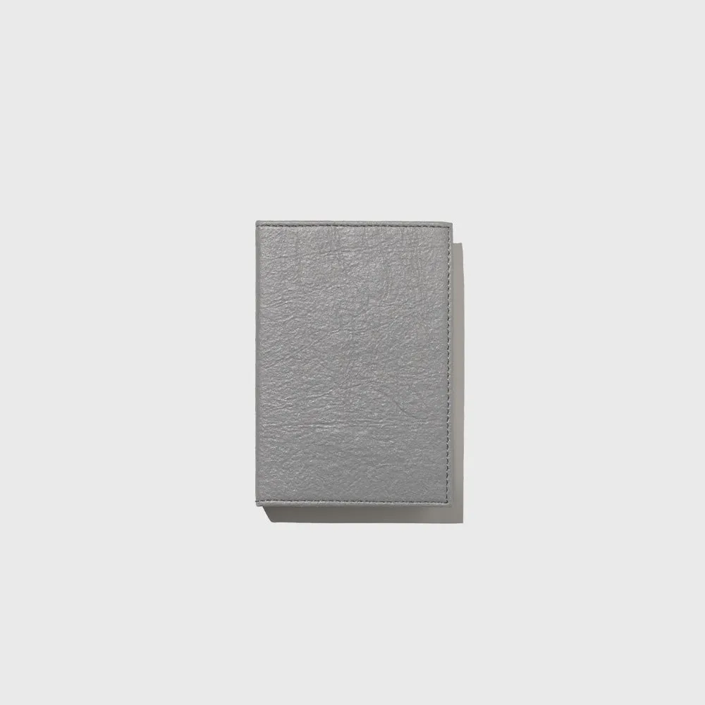 Grey Unlined Banana Leather Notebook (4" x 6")