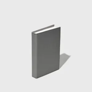 Grey Unlined Banana Leather Notebook (4" x 6")