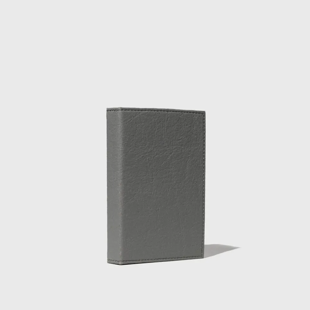Grey Unlined Banana Leather Notebook (4" x 6")
