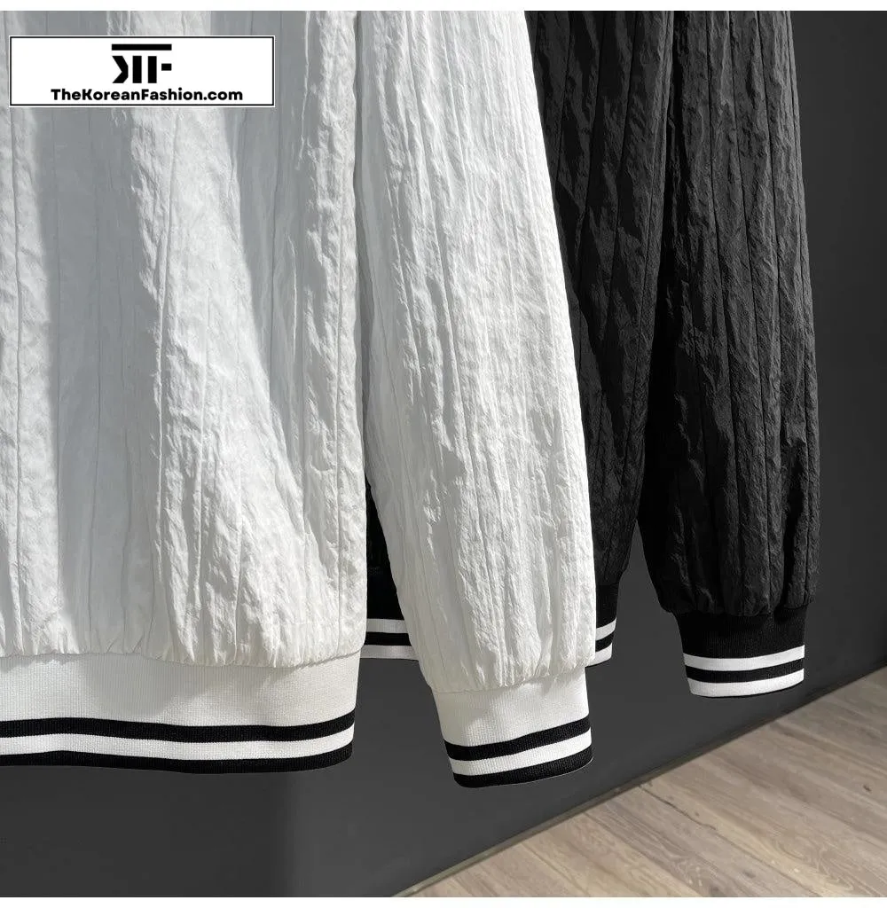 Half Zip Baseball Thin Jacket